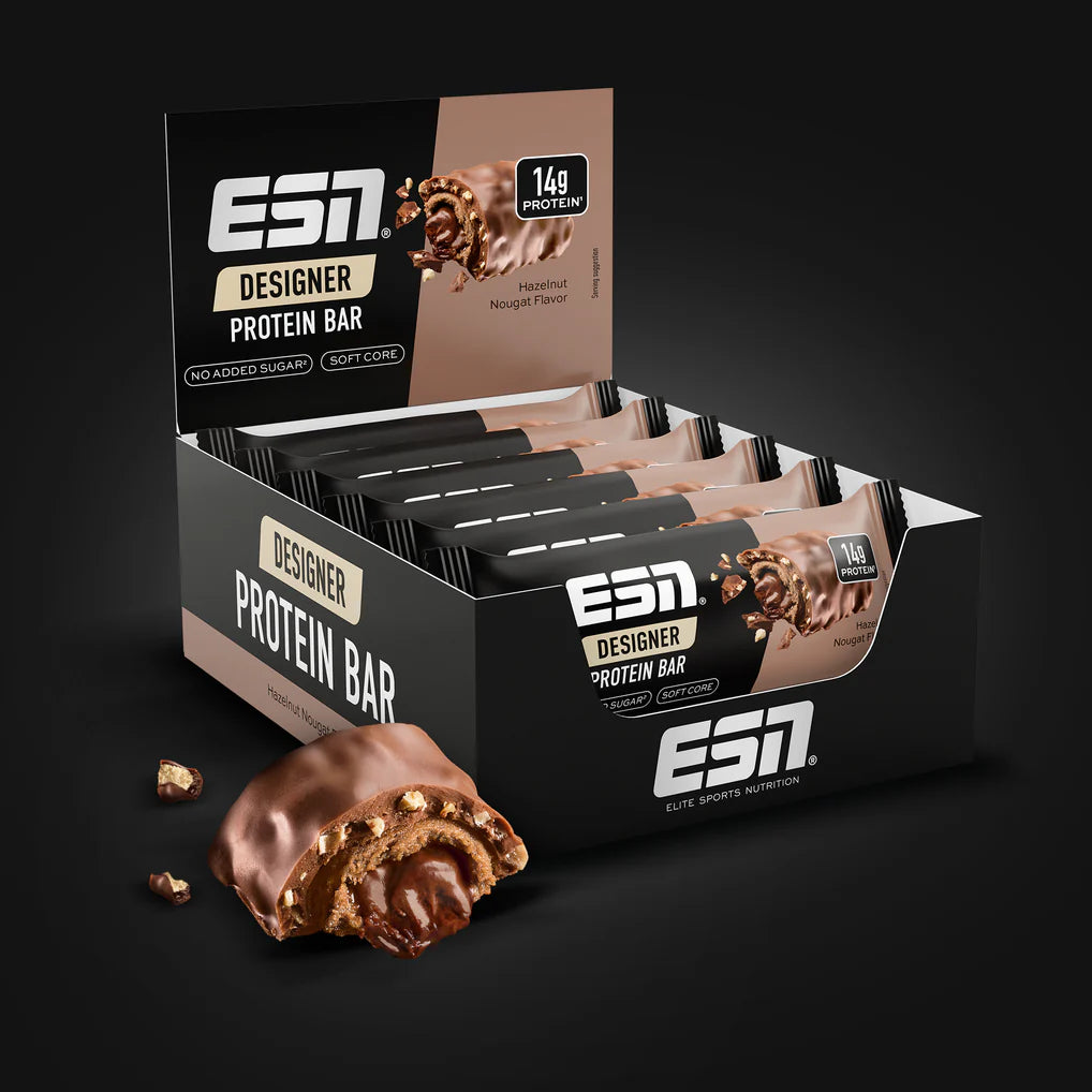 ESN Designer Bar, Hazelnut Nougat, Box 12x45g
