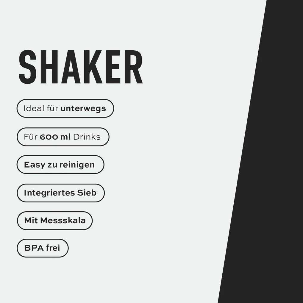 ESN Shaker, Black Transparent, 600ml