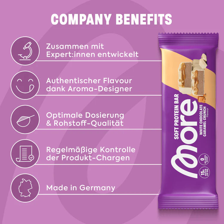 More, Protein Bar, Caramel Crunch, 50g