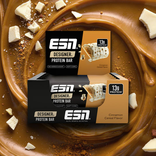 ESN Designer Bar, Cinnamon Cereal, Box 12x45g