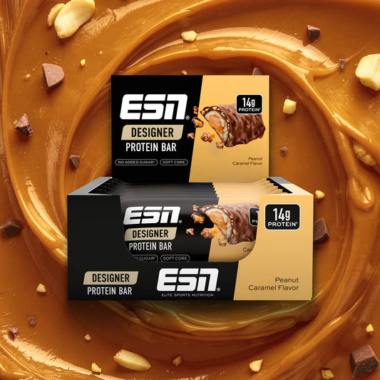 ESN Designer Bar, Peanut Caramel, Box 12x45g