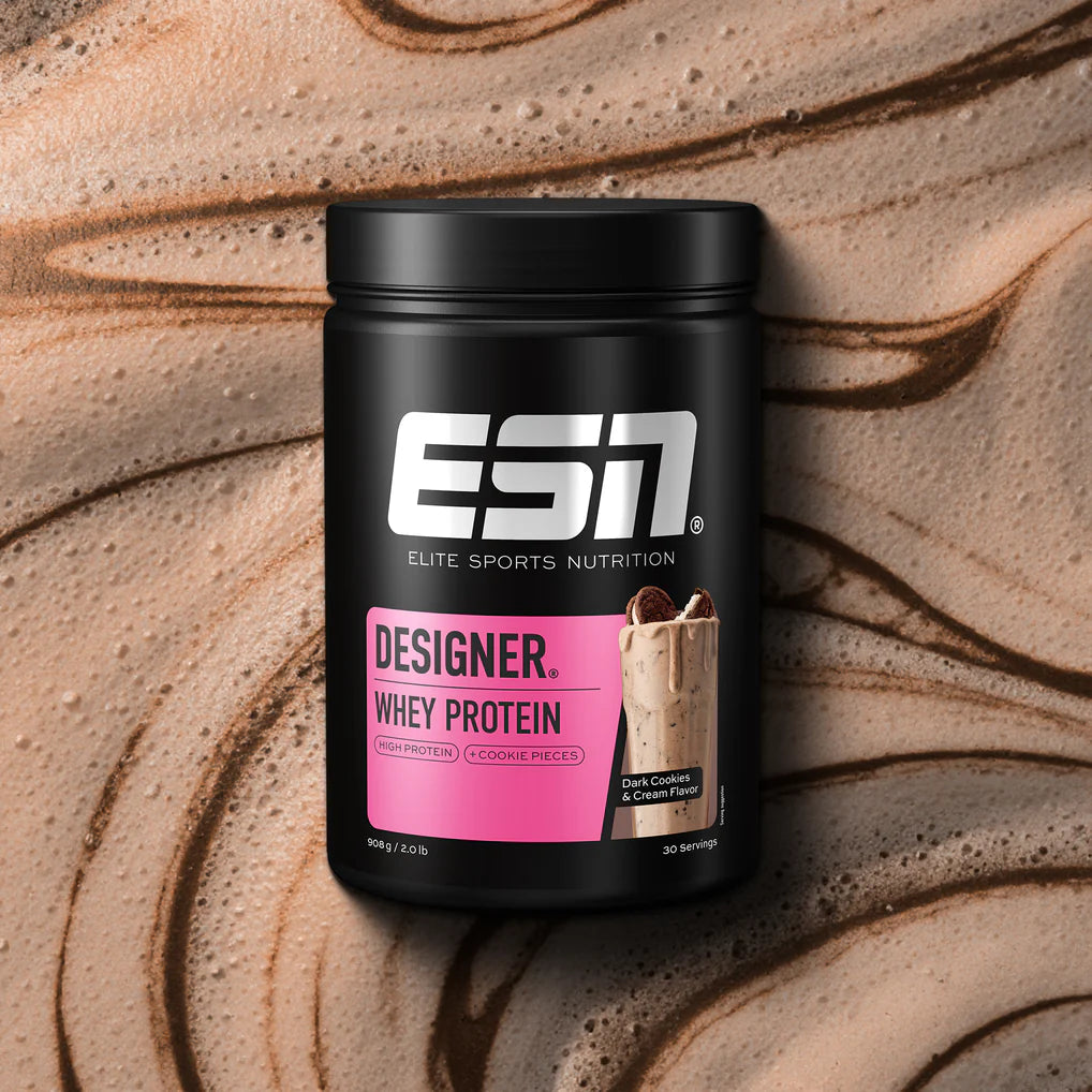 ESN Designer Whey, Dark Cookies and Cream, 908g Dose