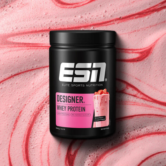 ESN Designer Whey, Strawberry Cream, 908g Dose
