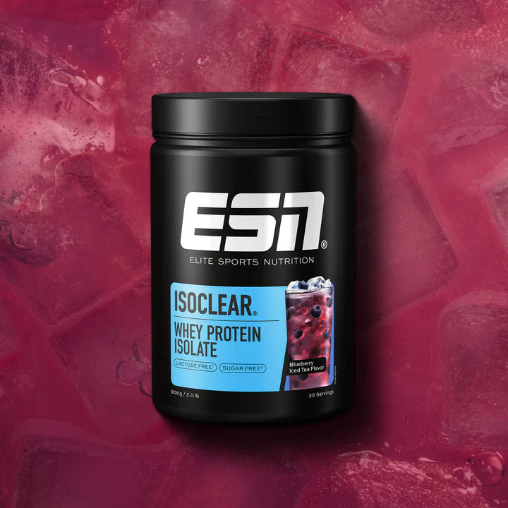 ESN Isoclear Whey Protein Isolate, Blueberry Iced Tea, 908g