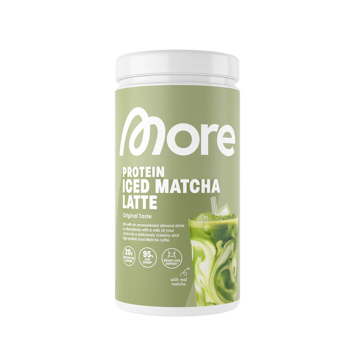 More Protein Iced Matcha Latte - Original Taste 500g