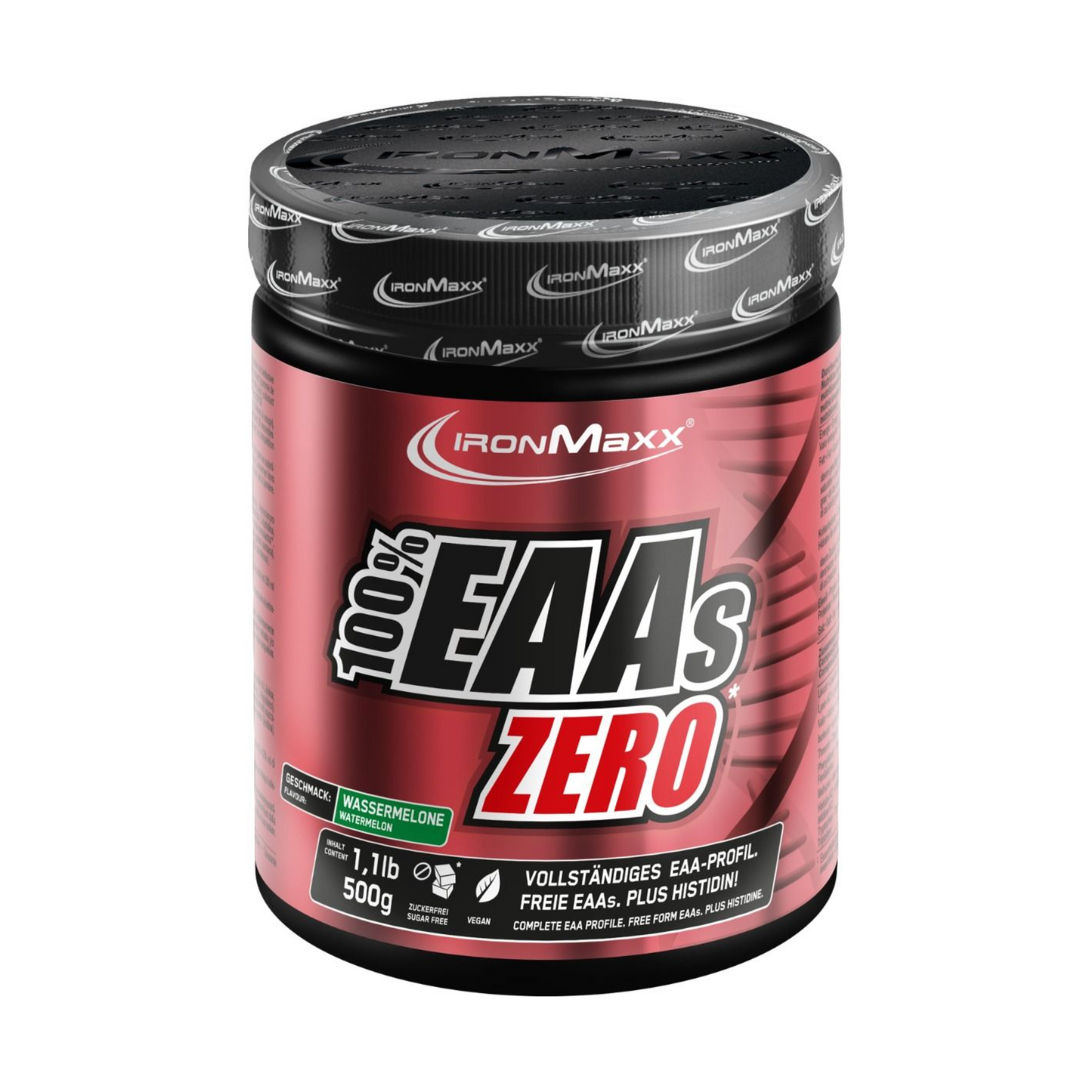 IronMaxx 100% EAAs Zero, Watermelon, 500g