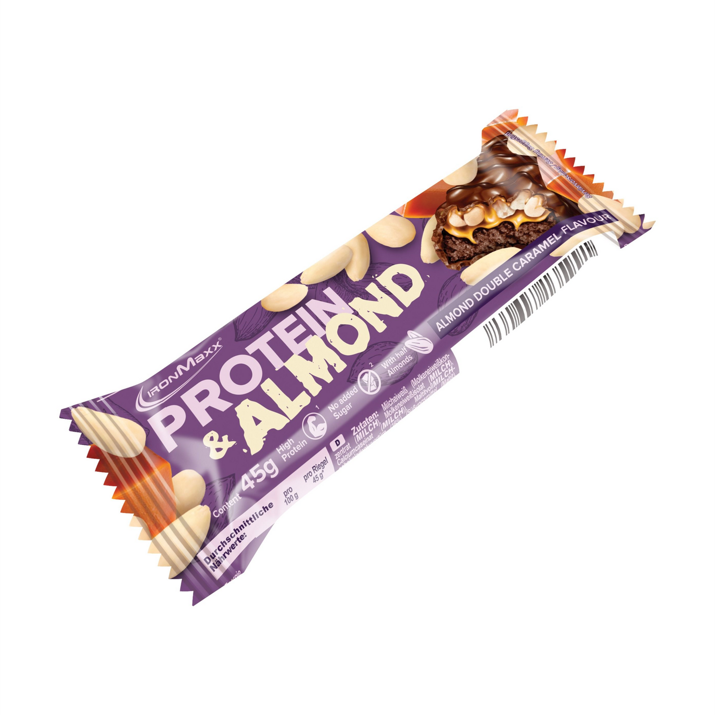 IronMaxx Protein & Almond, Double Caramel, 45g