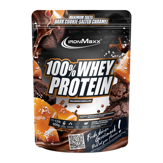 IronMaxx Whey Protein, Dark Cookie Salted Caramel, 500g