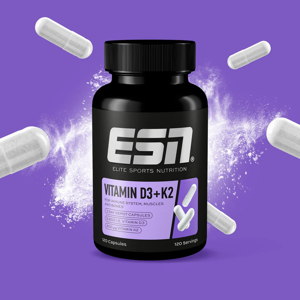 ESN Vitamin D3 + K2, 120 Caps
