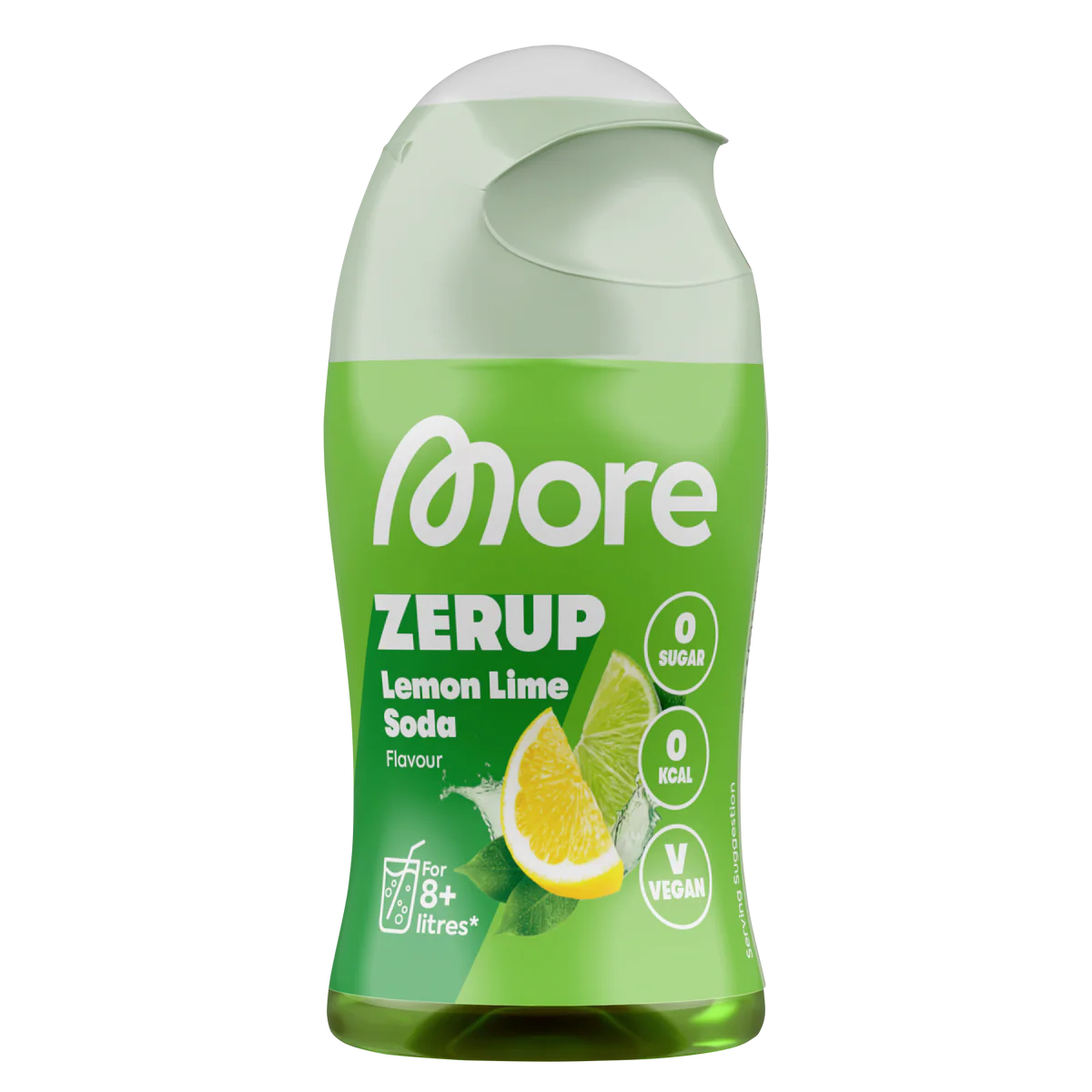 More Zerup, Getränkesirup ohne Zucker, Lemon Lime Soda, 65ml