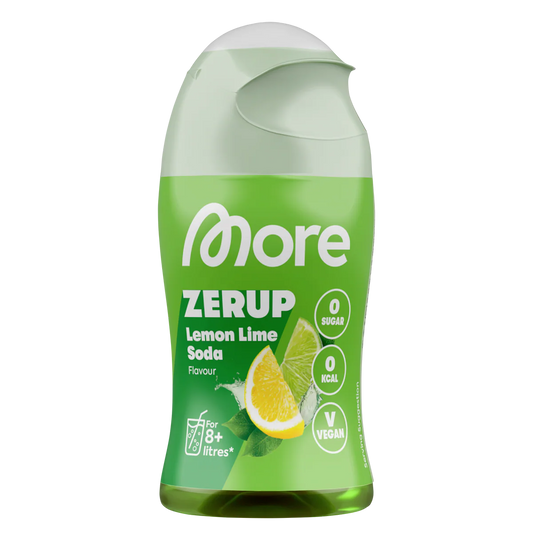 More Zerup, Getränkesirup ohne Zucker, Lemon Lime Soda, 65ml