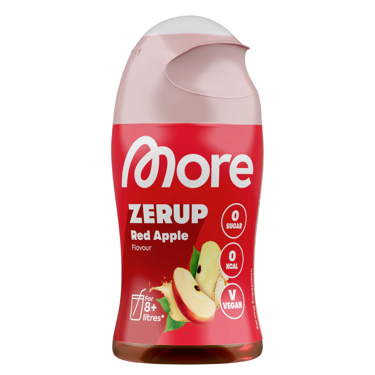 More Zerup, Getränkesirup ohne Zucker, Red Apple, 65ml