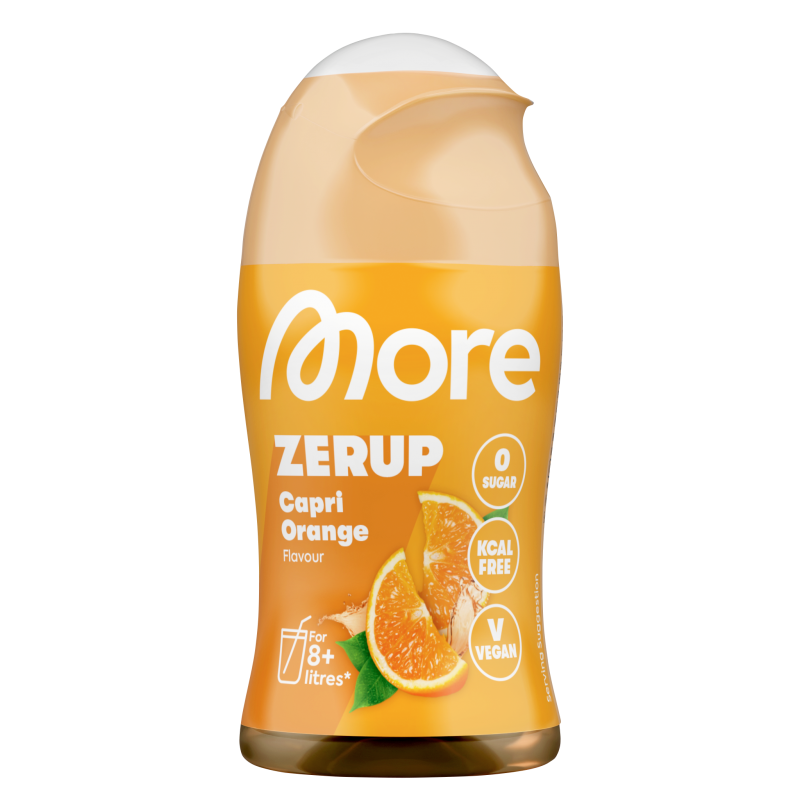 More Zerup, Getränkesirup ohne Zucker, Capri Orange, 65ml